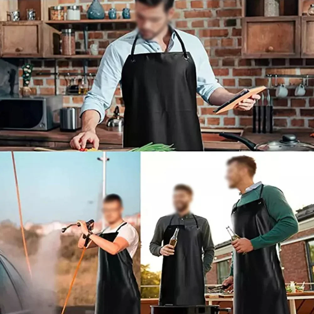 Labor Protection Apron For Butcher Apron Fish Waterproof Oil-proof Vinyl- Resistant Rubber Lab Use Work Cloth Cooking Apron