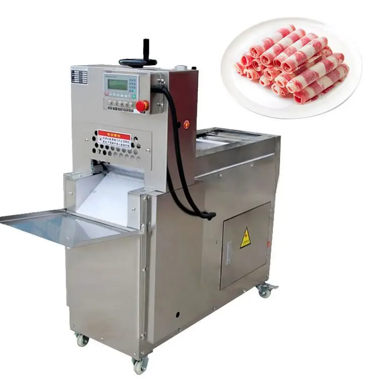 YYHC-Restaurant heavy automatic slicer Lamb beef roll cutting machine Bacon slicing sausage cutting machine