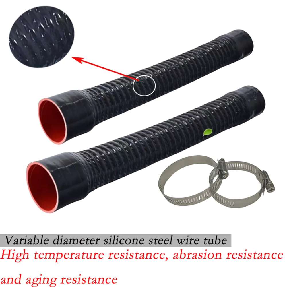 

Black silica gel steel wire pipe free hose hoop, high temperature resistance, abrasion resistance and aging resistance