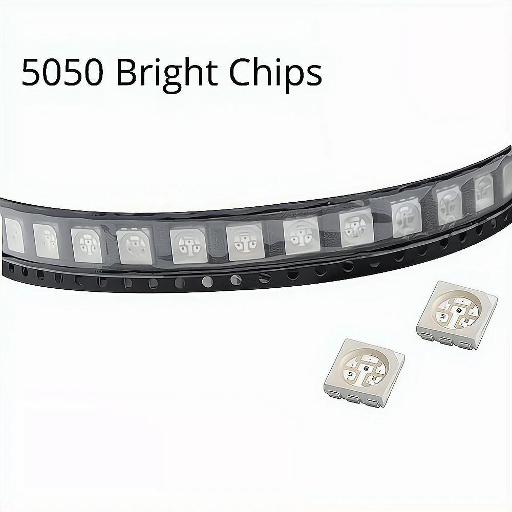 1000 Chiếc 5050 RGB Trắng Đỏ Xanh Lá Xanh Dương Vàng UV SMD SMART TECH LED Phát Sáng Đèn LED PLCC-6 3-Chip Sáng đèn Sáng 60mA 3V Điốt