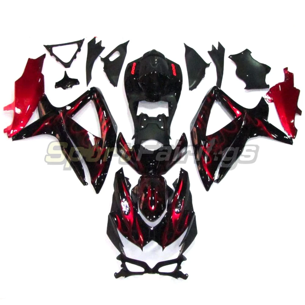 Motorcycle Fairing Kit ABS Plastic Injection For GSX-R 600 750 GSXR600 GSXR750 2008 2009 2010 K8 K9 Bodykits Full Bodywork Cowl