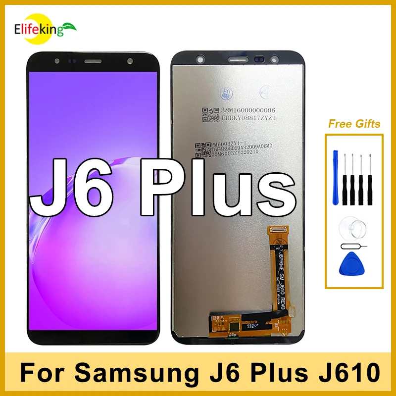 6.0'' LCD For Samsung Galaxy J6 Plus J610 Display Touch Screen SM-J610F SM-J610G Replacement Digitizer Assembly With Free Tools