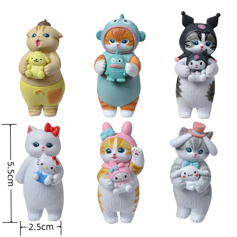 Mofusand Hai Katze Blind Box Obst Tier Niedliche Minifiguren Anime Ornamente Puppen Fans Kinderspielzeug Modell Weihnachten Geburtstagsgeschenke – Detail 4