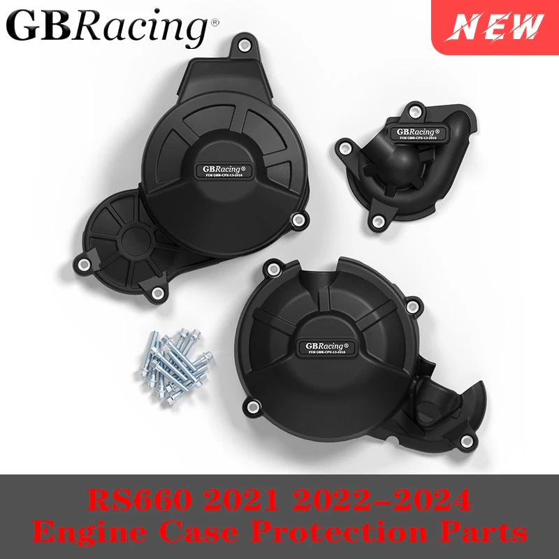 

For RS 660 Secondary Engine Cover SET 2021-2024 Pump Cover Clutch Cover Alternator Cover Bobbin Kit Original GBRacing