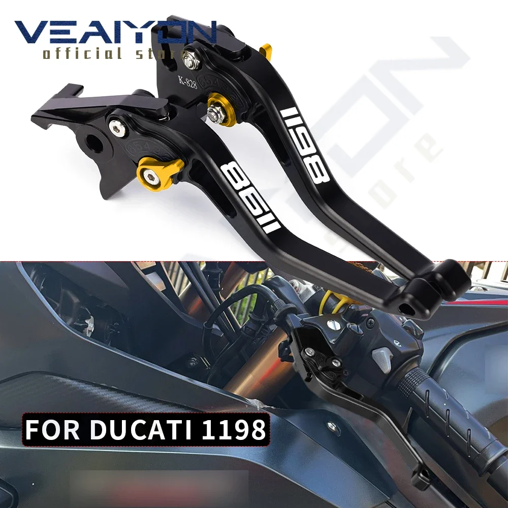 

For Ducati 1198 1198R 1198S R S 2009 2010 2011 Motocycle Accessories CNC Aluminum Adjustable Extendable Brake And Clutch Levers