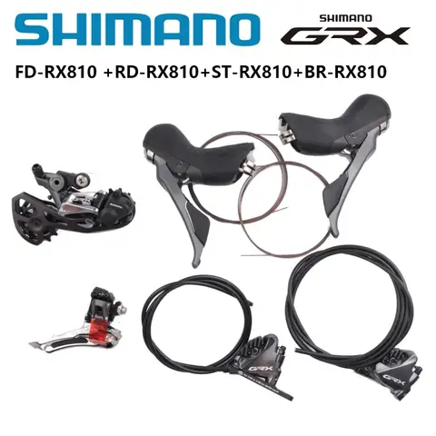 Shimano GRX RX810 ST-RX810 BR-RX810 Hydraulic Disc Brake FD-RX810 RD-RX810 2x11s Mini Groupset For Road Bike Bicycle Original