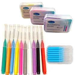 Escovas interdentais para cuidados de saúde, branqueamento dentário, limpadores ortodônticos, escova dental, ferramenta de higiene oral, 30pcs