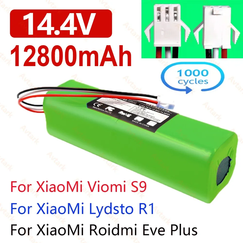 

Robot Vacuum Cleaner Battery Pack Capacity 6.5A Accessories Parts Genuine/Original For XiaoMi Lydsto R1 Roidmi Eve Plus Viomi S9