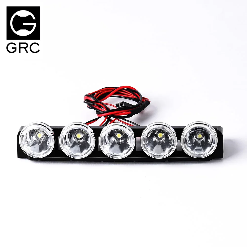 GRC 지붕 스포트라이트 서치라이트 헤드라이트, LED 조명 램프, TRX4 용, 브롱코 블레이저 SCX10 JK 90046 업그레이드 옵션 부품 # G170H