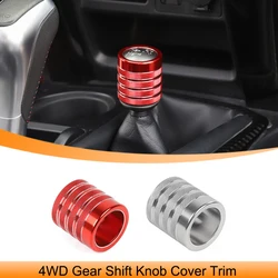 Car 4WD Gear Shift Knob Decoration Cap Trim Center Console Handbrake Lever Cover for 4Runner TRD 2010-2023 Interior Accessories