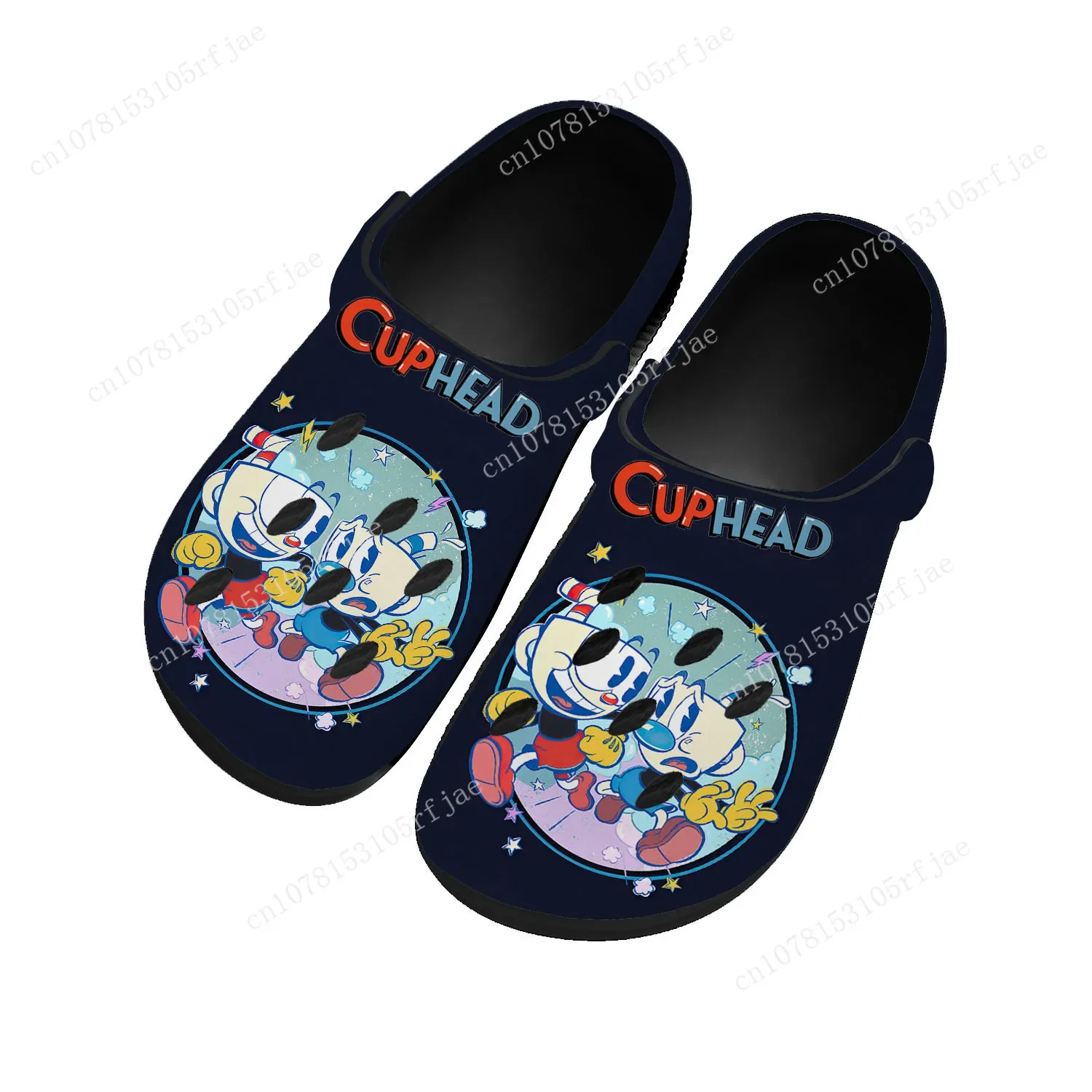 Hot Cupheads Mugmans Cartoon Game Home Clogs Mens Womens Teenager Tailor Made Water Shoes Garden Beach Hole Slippers Sandals