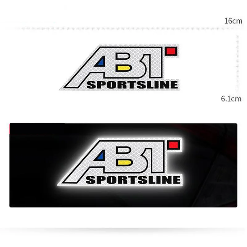 ABT R Logo Car Warning Stickers Decal For Volkswagen VW R-line GTI R Polo Golf Touareg Passat Magotan Tiguan  Beetle Scirocco - view 2