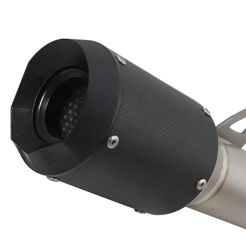 Slip On For QJMOTOR QJ800GS-G SRK800RR SRK 800RR 800 RR 2023 Motorcycle Exhaust Escape Carbon Fiber CNC Middle Link Pipe Muffler