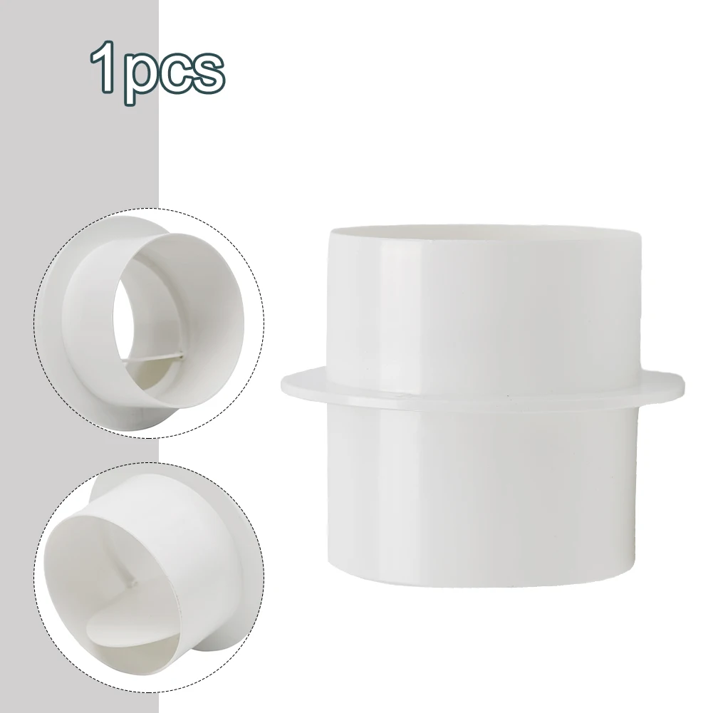 

Practical Bathroom Check Valve Ventilation Round White 110mm 120mm 150mm 200mm For Bathroom Fan For Ventilation