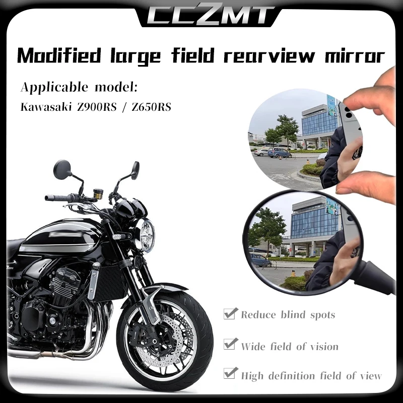 

Для Kawasaki Z900RS Z 900RS выпуклое зеркало Z650RS Z 650RS мотоцикл увеличение зеркала заднего вида обзорные линзы аксессуары