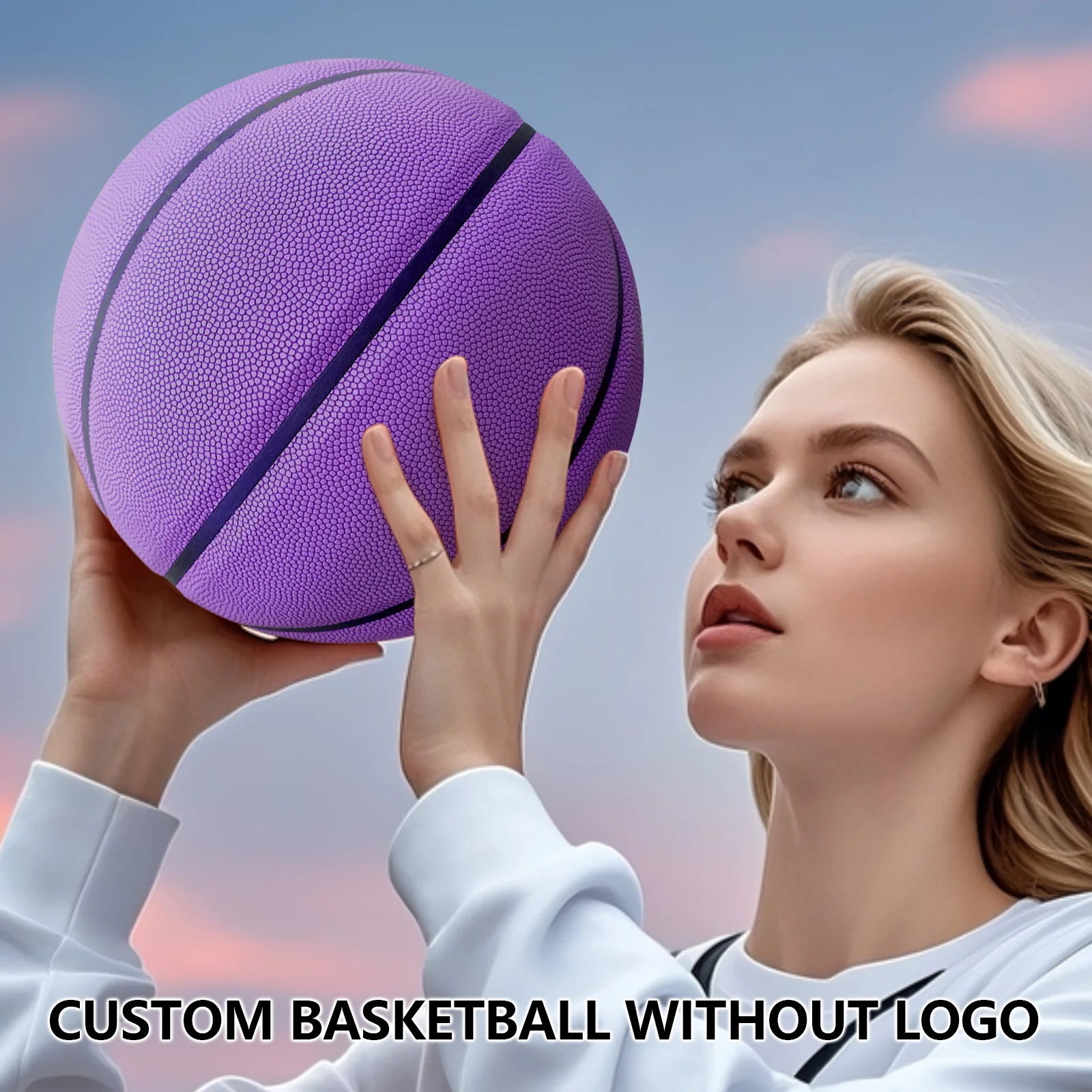 Basketball-No Logo Competition Ball Official Size 5/6/7 High Quality In&Outdoor For Men Women Wear-resistant Game Training Ball