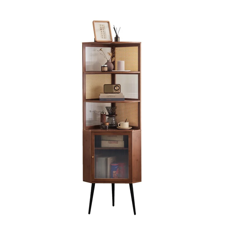 

Corner storage Floor-to-ceiling cabinet Wall corner storage Triangular bookshelf Bedroom Living room corner cabinet