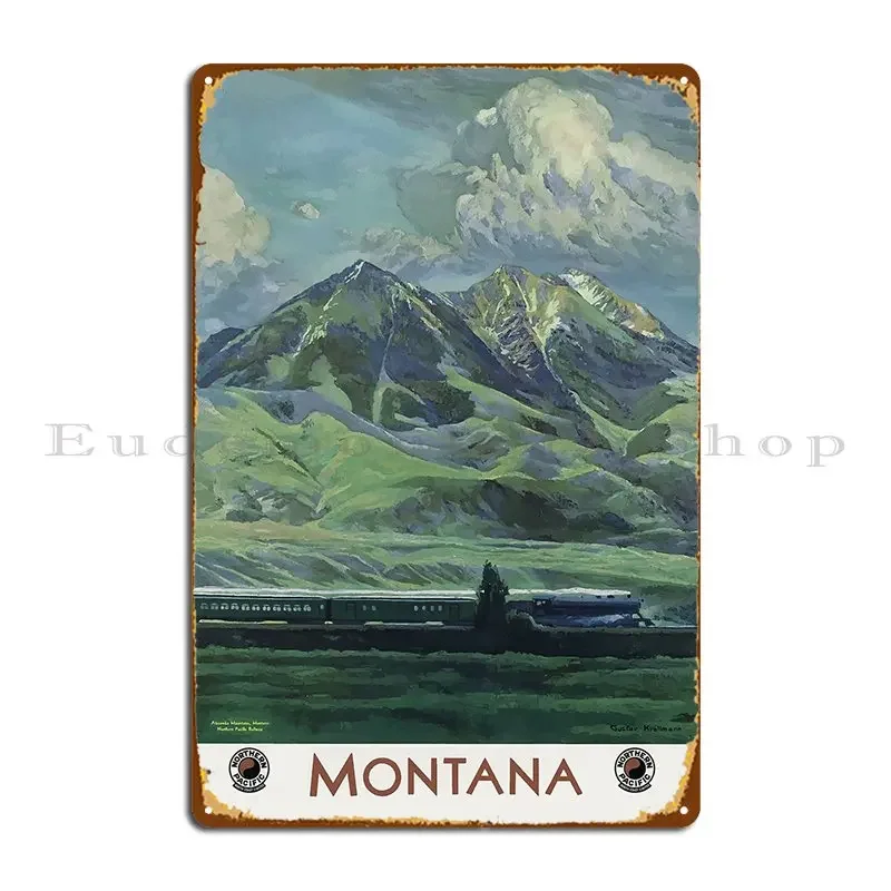 Vintage Montana Poster Metal Sign Club Iron Home Decoration Designing Tin Sign PosterWall Decoration