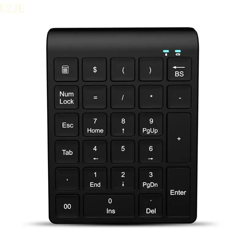 

U2JE малого размера 2,4 ГГц беспроводная цифровая клавиатура Numpad 27 Keys Digital Keyboard для ноутбука для ноутбука кассира