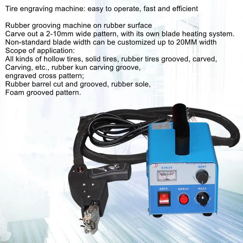 Car Solid Tire Engraving Machine Forklift Tire Engraving Machine Tire Cross-stitching Machine Rubber Roller Grooving Machine