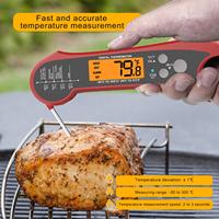 Houshoeld Food , with Temperature Probe -50°C to 300°C Instant Read BBQ for Outside Grill Oven Smoker Kitchen Frying