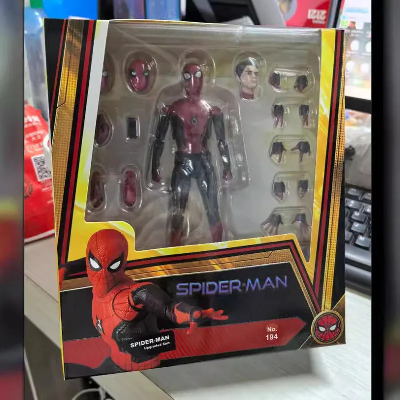 mafex-194-spider-man-tom-holland-upgraded-suit-figure-model-toys-for-kids-15cm