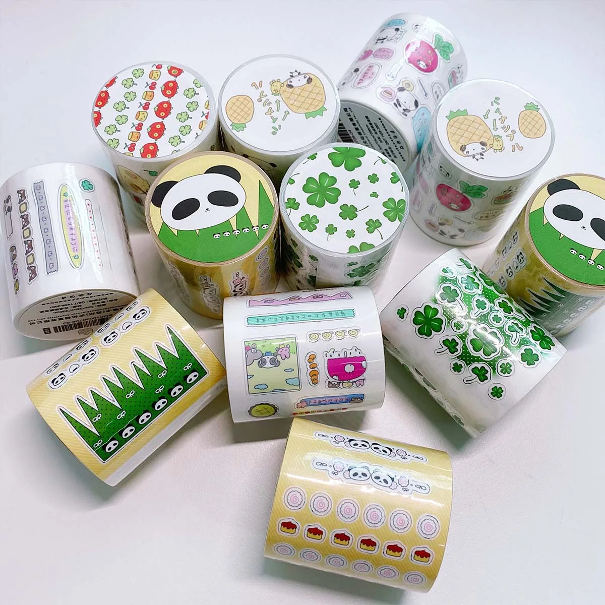 Imagem -06 - Wakawaka-fita Adesiva para Scrapbooking Panda Story Bonito Washi Tape Die Cut Animal Kawaii Adesivos Decorativos para Planejador de Jornal