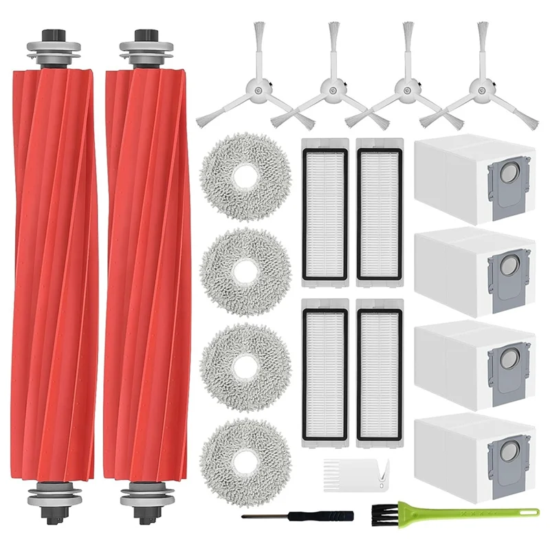 

ABGH-For Roborock Q Revo Robot Vacuum Cleaner Main Side Brush Hepa Filter Mop Cloth Dust Bags Replacement Parts