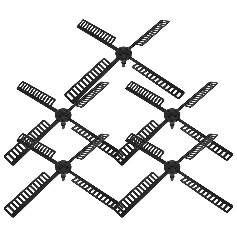 5Sets Garden Windmill Blades Replacement Set Waterproof Plastic Rotating Dutch Windmill Decor for Yard Outdoor Indoor Use