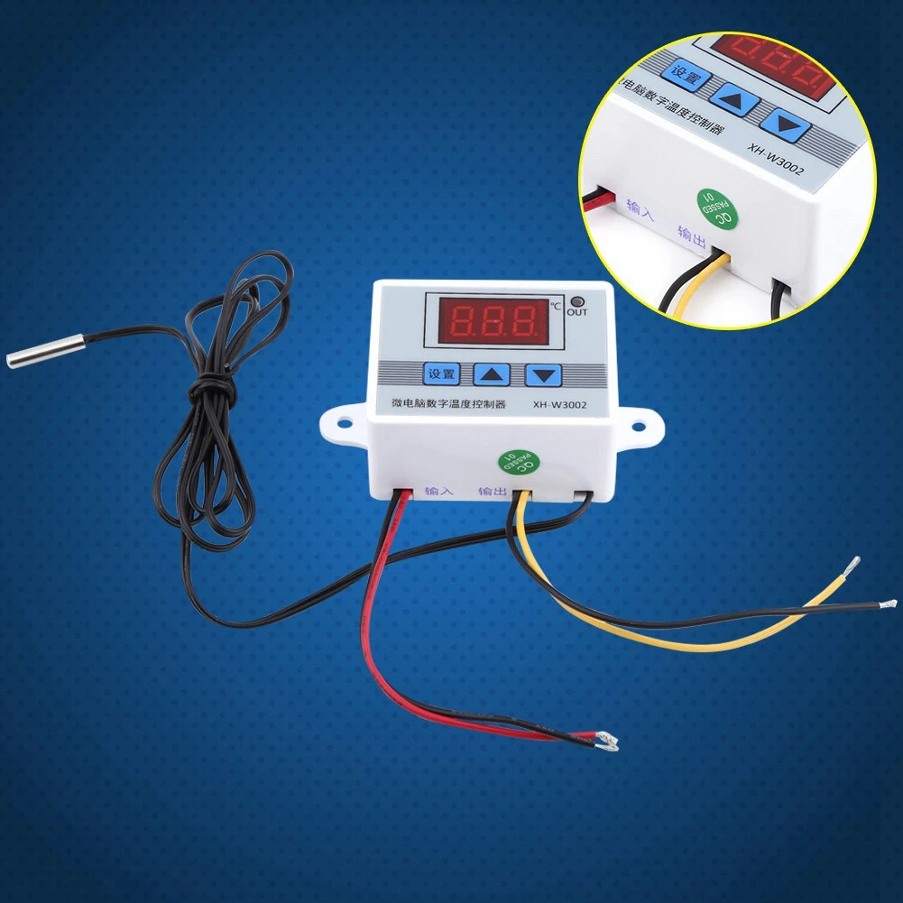 Contrôleur de température régulateur de température numérique contrôle de Thermostat avec capteur de sonde