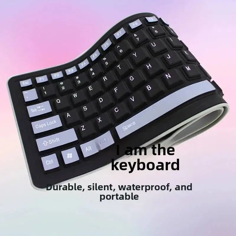 

Портативная универсальная складная беспроводная клавиатура Bluetooth с ЧПУ, универсальная клавиатура для нескольких устройств с сенсорной панелью для ноутбуков, планшетов