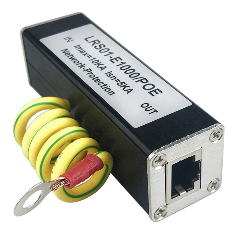 Cámara IP POE de red, interruptor RJ45 y protección contra sobretensiones, dispositivo descargador SPD 100 M, 2x1000/1000M