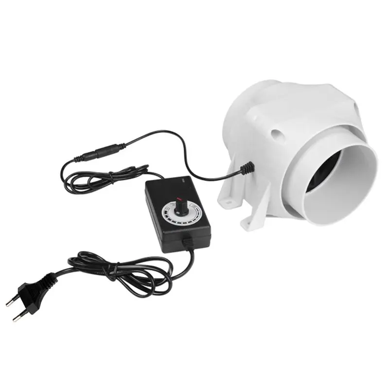 Ventilador de conducto ABBN de 4 pulgadas con regulación de velocidad, extractor de aire para cocina, baño y sanitario