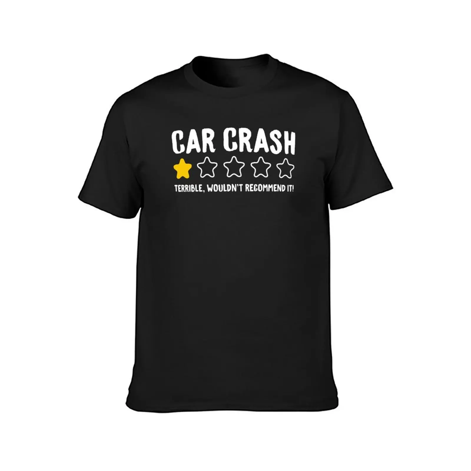 ¡Choque de coche horrible, no lo recomendaréis! Camiseta divertida de accidente de coche para hombre, camisetas de secado rápido, ropa bonita