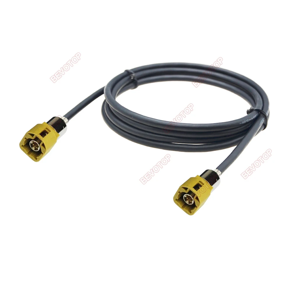 BEVOTOP FAKRA HSD High-speed Transmission Code K Male to Male Straight LVDS Shielded Dacar 535 4-Core Cable High Quality