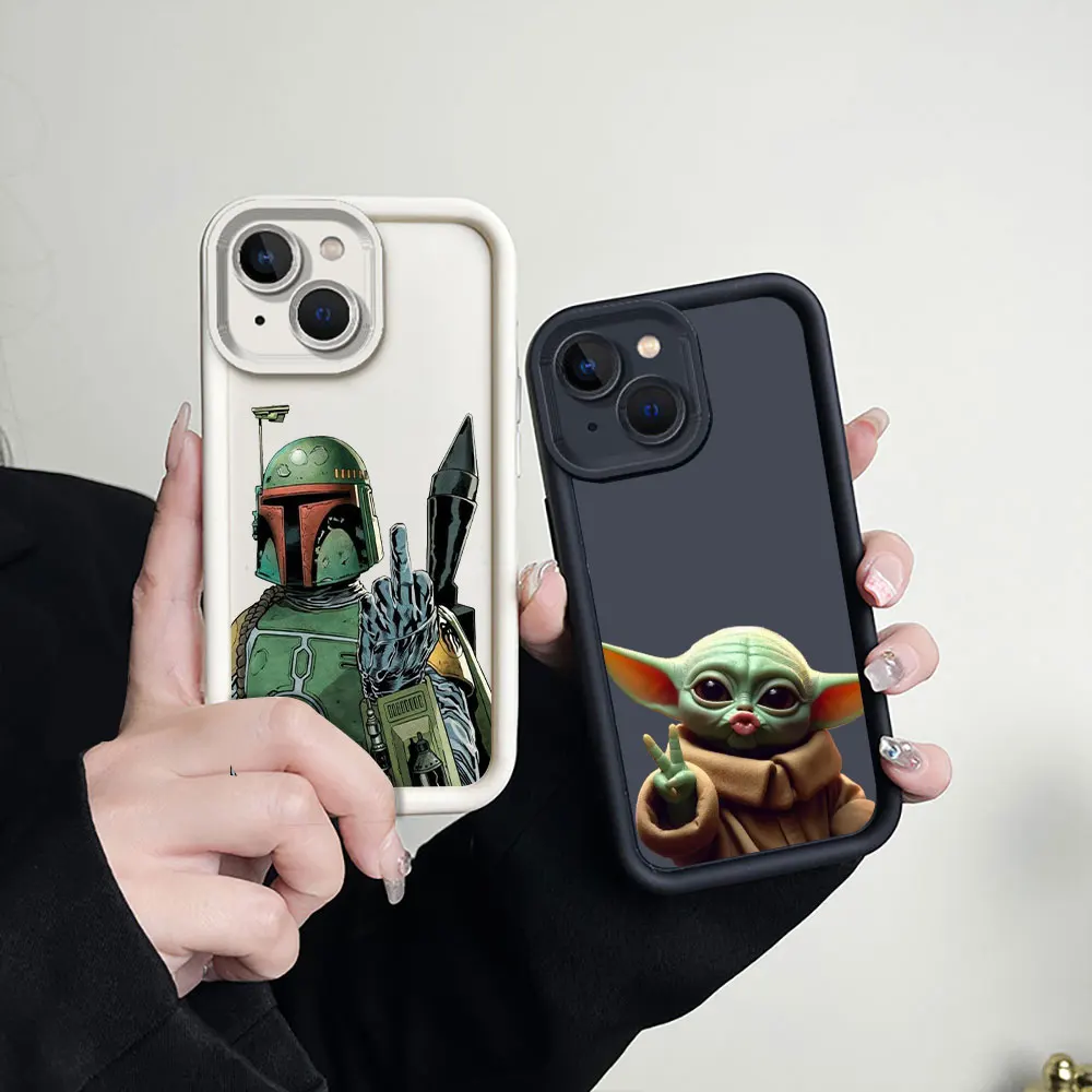 S-Star W-Wars Baby Yoda Phone Case For Xiaomi Redmi Note 13 12 12S 11 11T 11S 10 9 9S 8 Pro Plus 5G Funda Liquid Silicone Cover