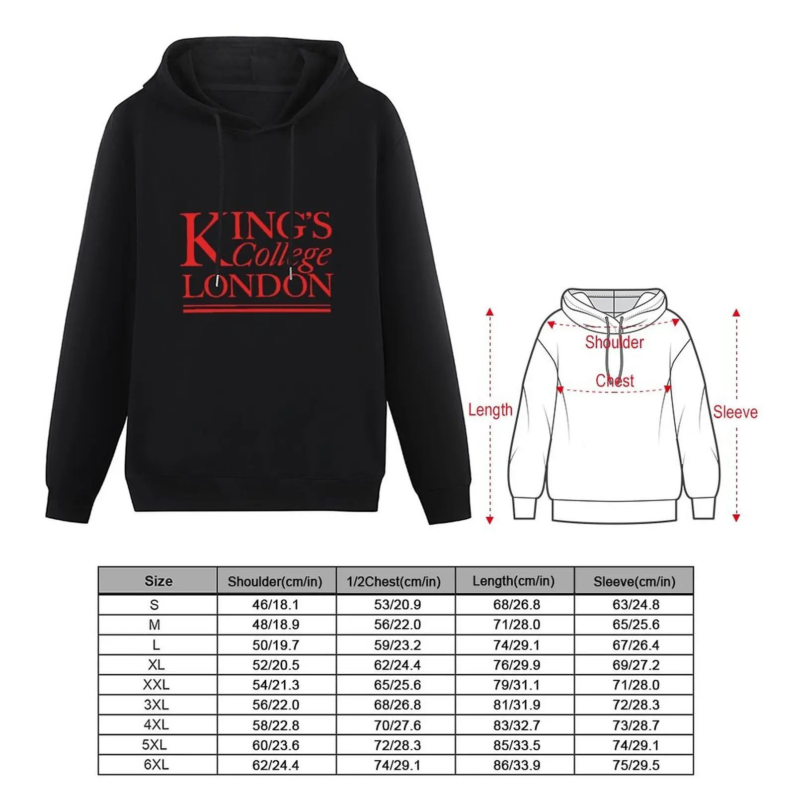 New King's College London Hoodie autumn clothes winter clothes aesthetic clothing men's coat hoodie streetwear