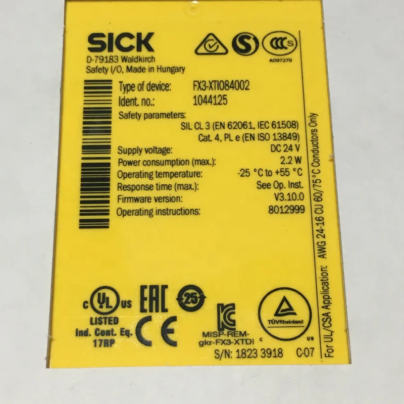 Sensores De Segurança Para Doentes, Módulo De Sistemas De Segurança, Original, Em estoque, Fx3-Xtio84002 1044125