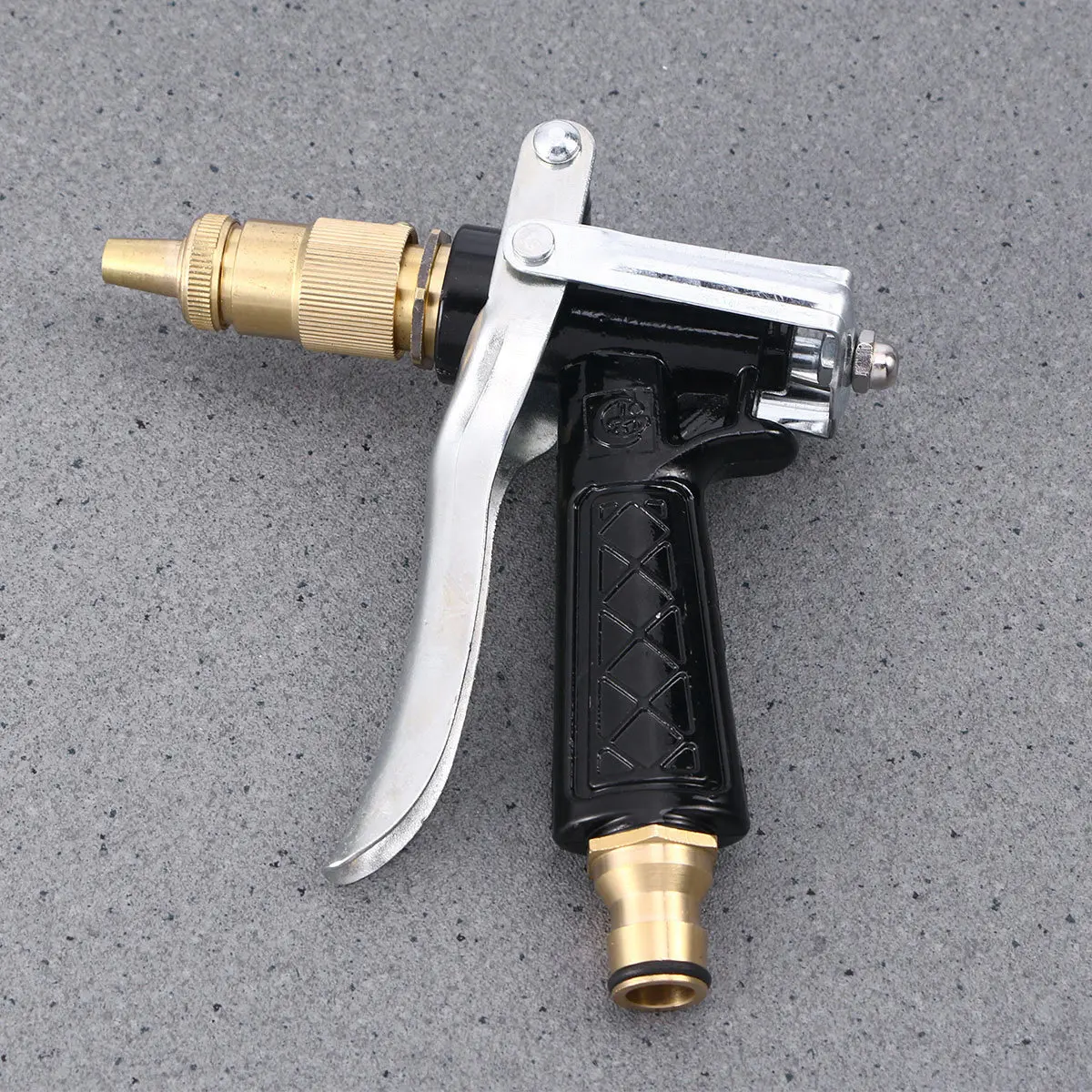 

High Pressure Car Wash Hose Nozzle with Anti-Slip Rubber Grip and Alloy Copper Head for Garden Watering Plants Flowers