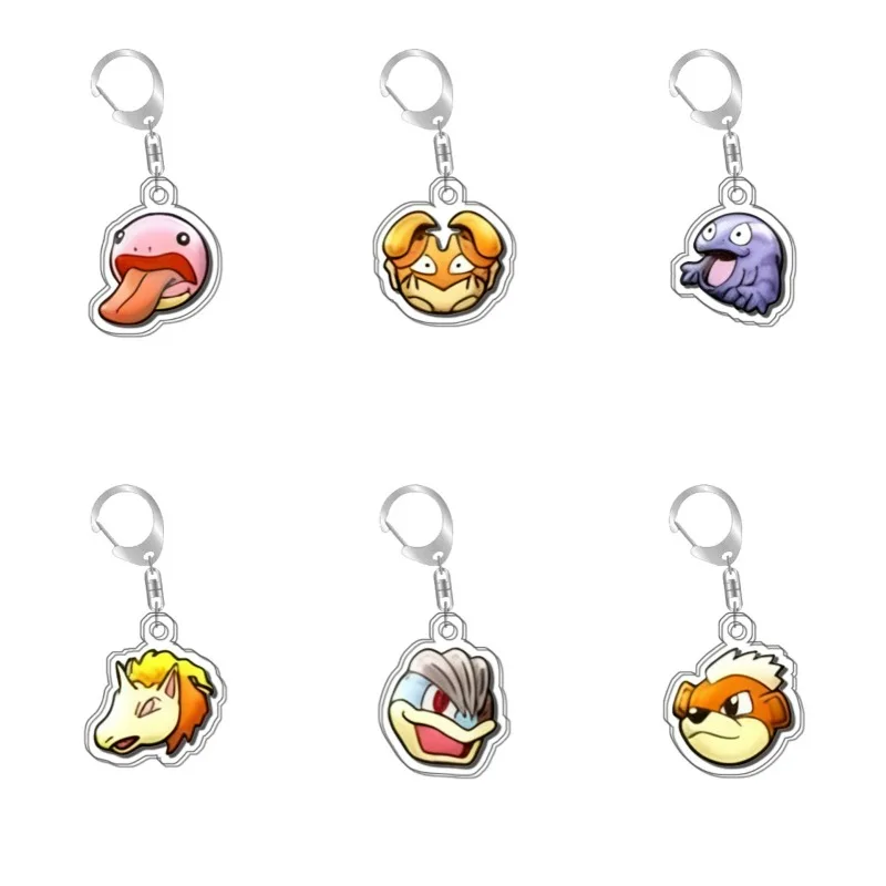 

Оригинальный акриловый брелок-подвеска ручной работы Lickitung Shedinja Gastly Ponyta Machop Growlithe в виде милых мультяшных аниме-персонажей, игрушка-подарок