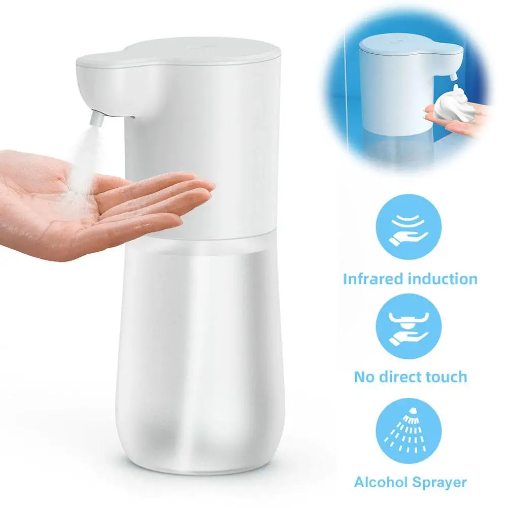 

350 /600ml Touchless Automatic Foaming Soap Dispenser Fast Sensor Rechargeable Infrared Hand Soap Dispenser for Bathroom Kitchen