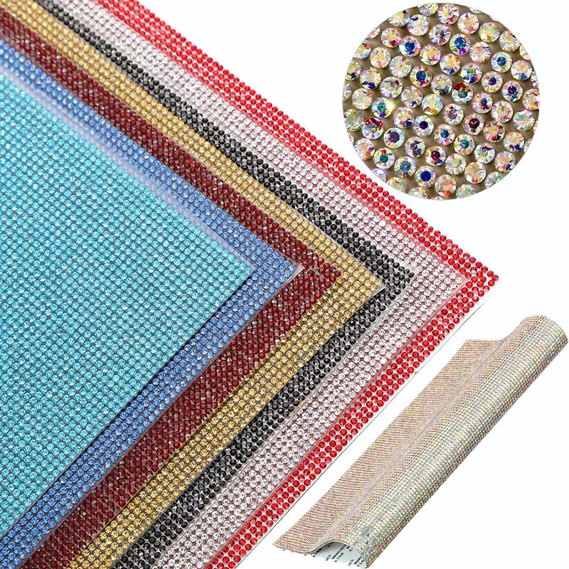 9720/4860Pcs Bling Rhinestone Sheet Rhinestones Sticker Self-Adhesive Hotfix Glitter Crystal Gem Sheet Sticker For Car&Craft Dec
