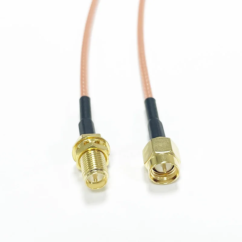 RP-SMA Female to SMA Male / Female Antenna Extension Cable  Low Loss Coaxial for Wireless Network Device