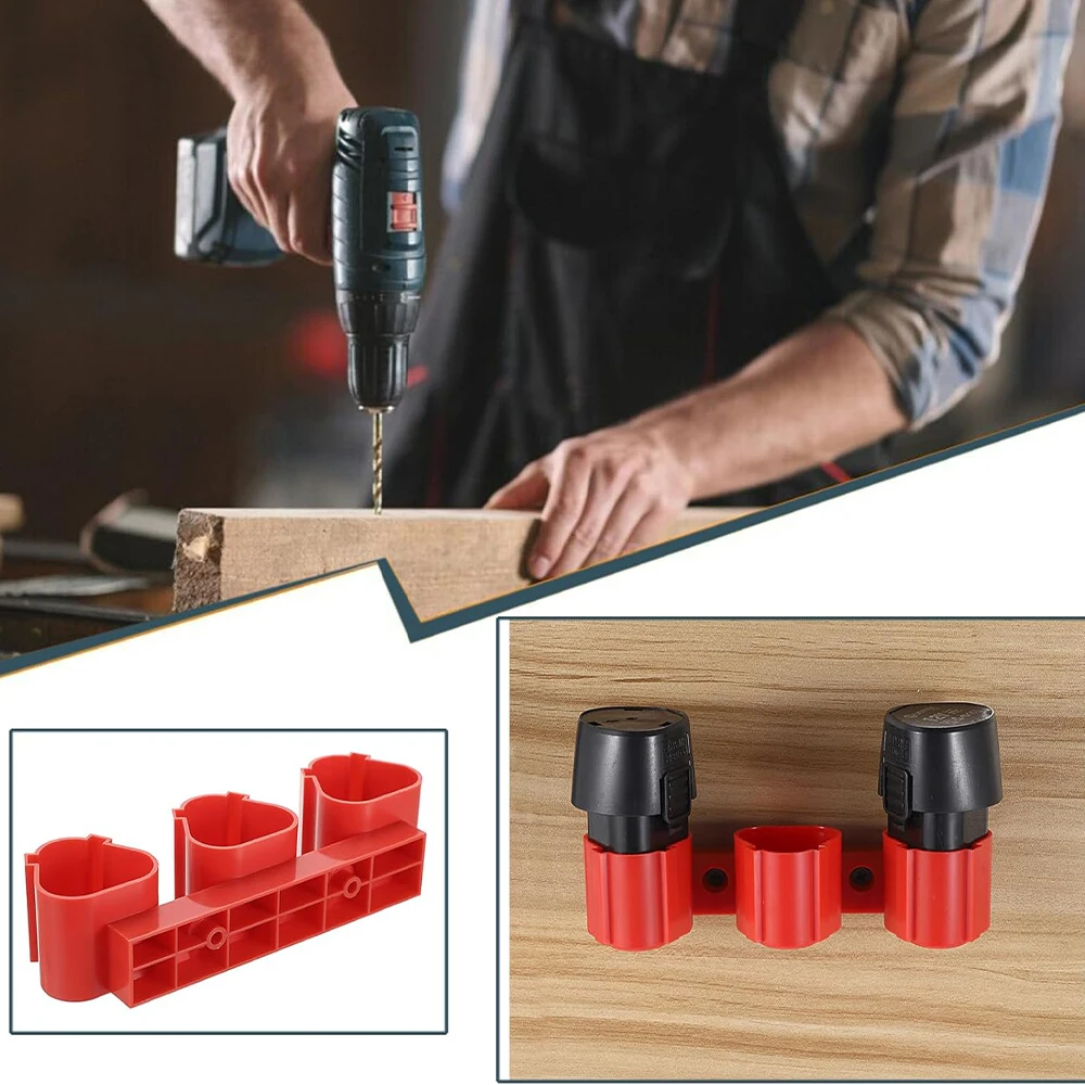 Batteriehalter, Werkzeugaufbewahrung, feste Halterung, Installationsbasis, Präsentationsständer für Milwaukee 10,8/12 V Batterie – Detail 5