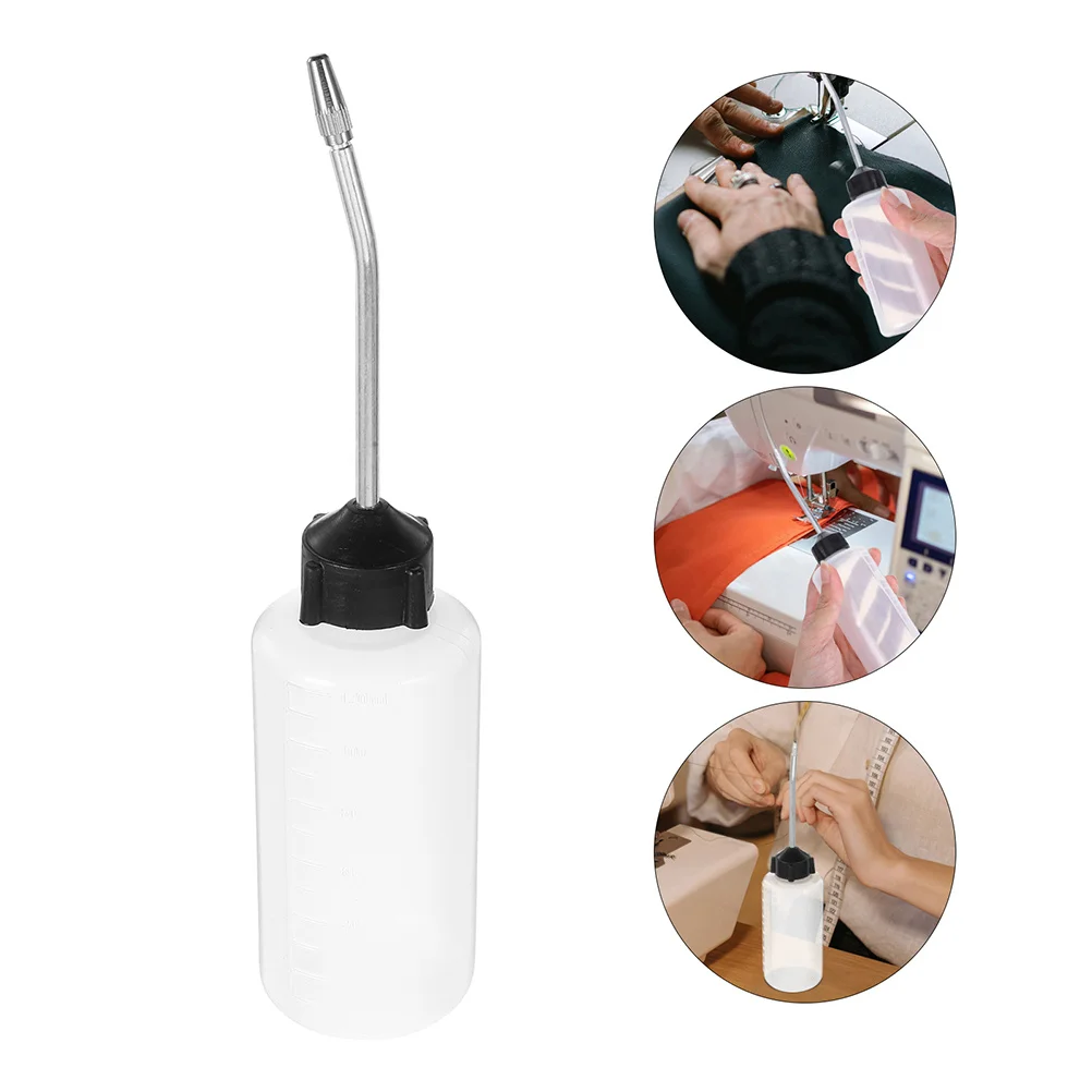 

6Pcs Sewing Machine Oil Dispenser Plastic Squeeze Bottle Long Nozzle Precise Application Oil Can for Home Industrial Sewing