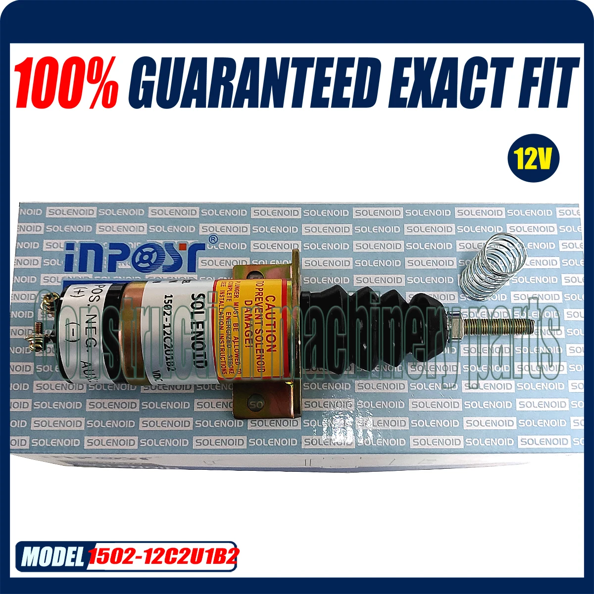 

12 В 1502-12C2U1B2 Электромагнитный клапан отключения топлива для Woodward с 2 клеммами