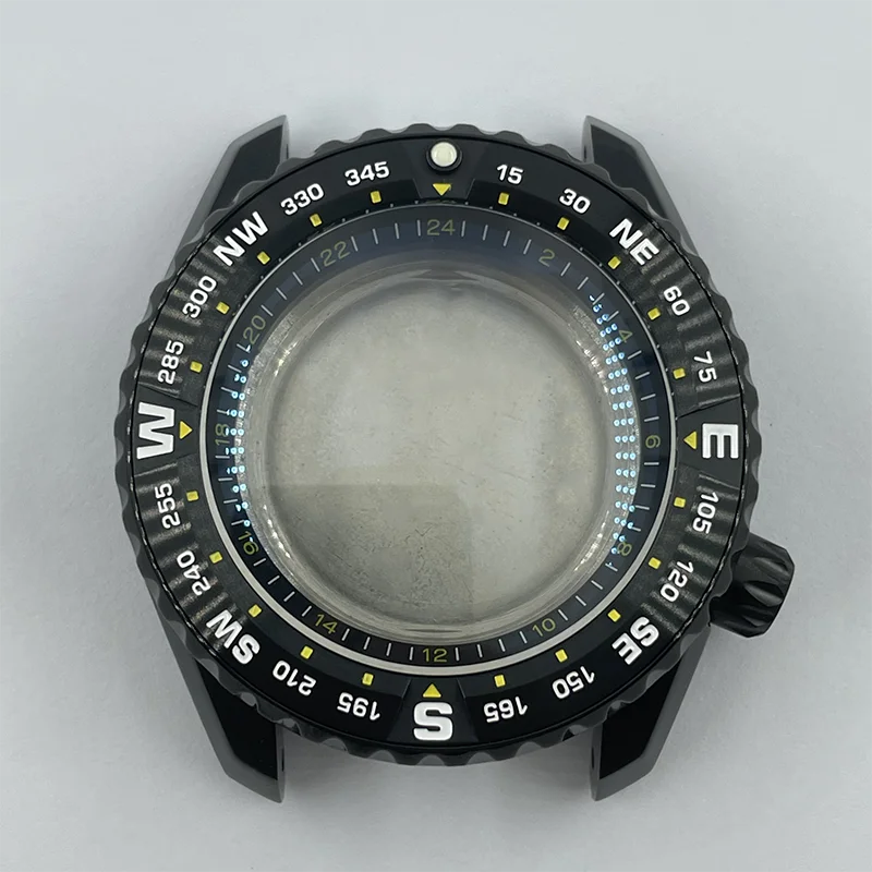 Boîtier de Montre en Acier Inoxydable SBDX001, Lunette en Céramique, Saphir, Adapté au Mouvement existent NH35/36, 43.7mm