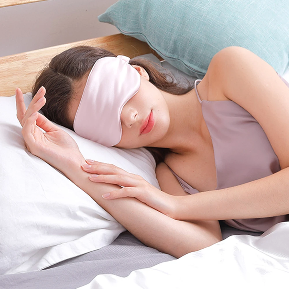 3D Satin Fabric Sleeping Eye Mask Shade Soft Sleep Mask Eye Patch Breathable Eyeshade Sleeping Bandage on Eyes For Sleeping