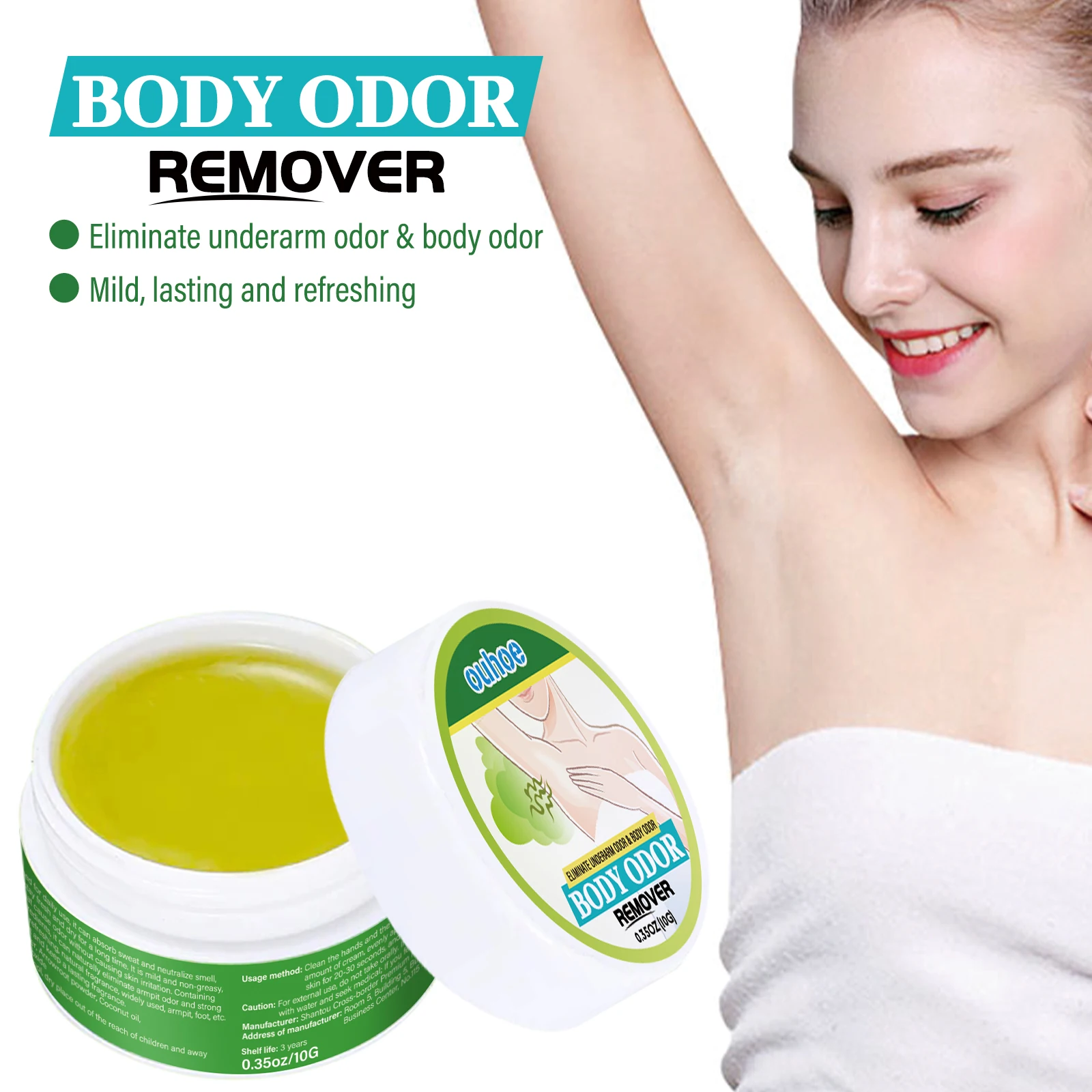 Underarm Deodorant Cream | Antiperspirant & Odor Control Balm for All-Day Armpit Freshness, Sweat Reduction & Gentle Care