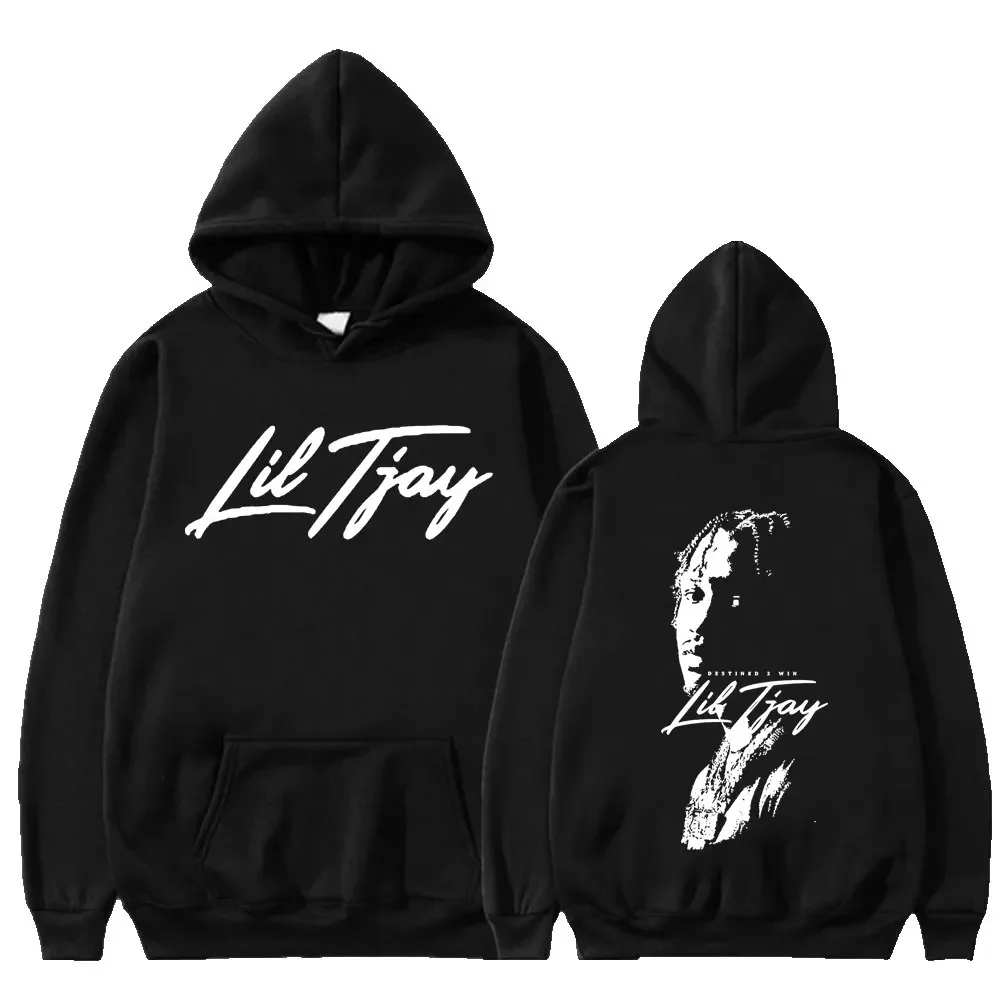

Rapper Lil Tjay Hoodies Destined 2 Win Music Album Print Hoodie Men's Vintage Oversized Sweatshirt Hip Hop Streetwear Tracksuit
